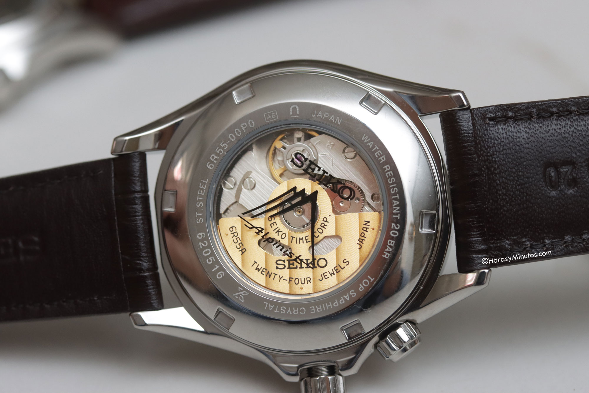 Calibre 6R55 del Seiko Alpinist SPB507