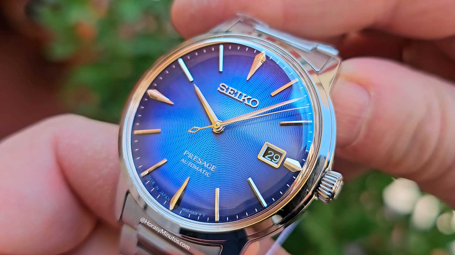 Esfera del Seiko Presage The Aviation