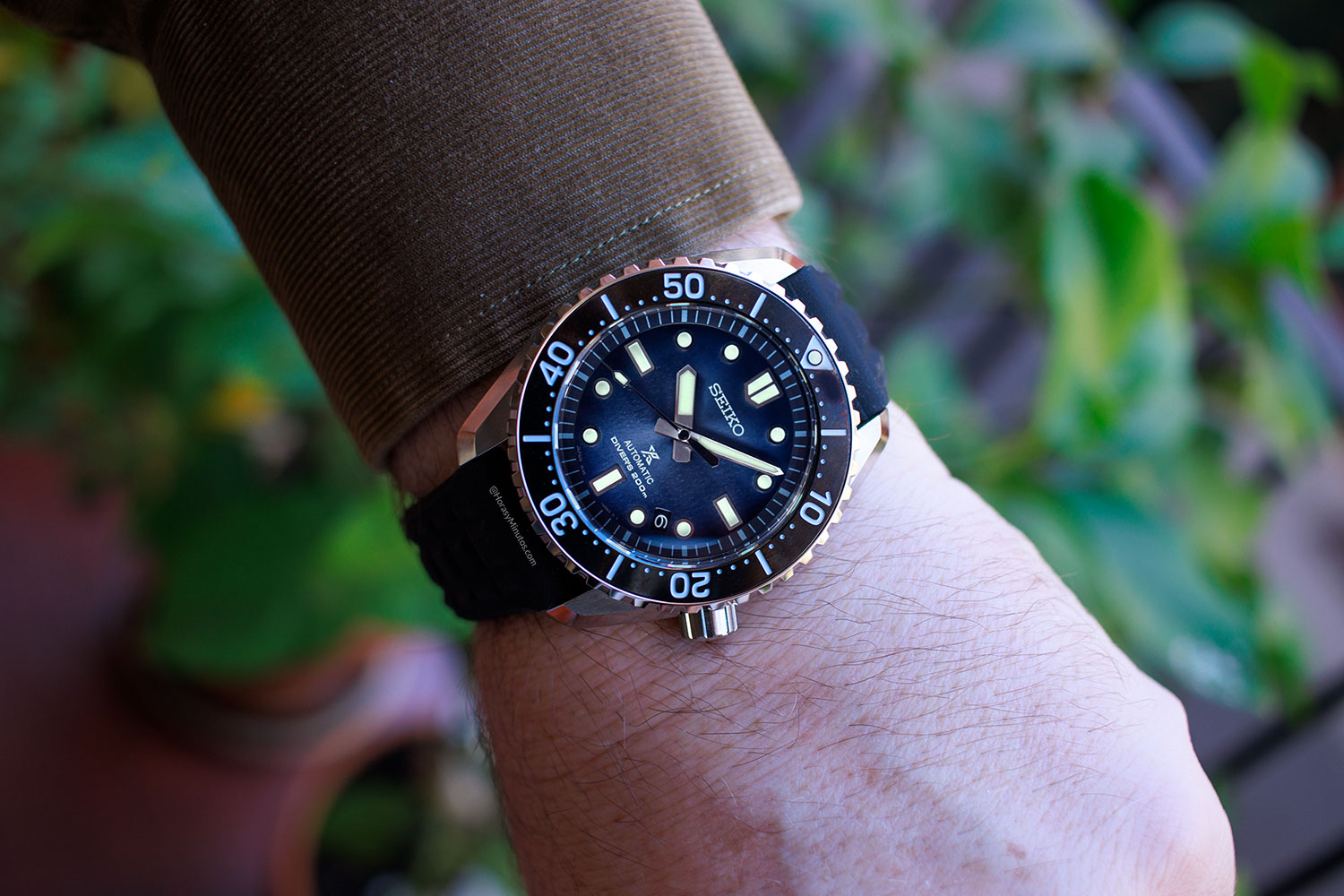 Así queda puesto el Seiko Prospex 1968 Diver’s “Save-the-Ocean” SLA055
