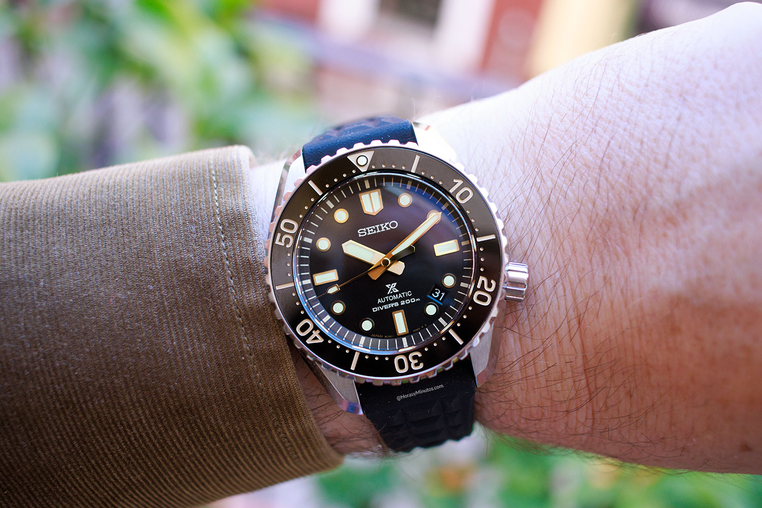 El Seiko Prospex 1968 Diver’s “Save-the-Ocean” SLA057, puesto