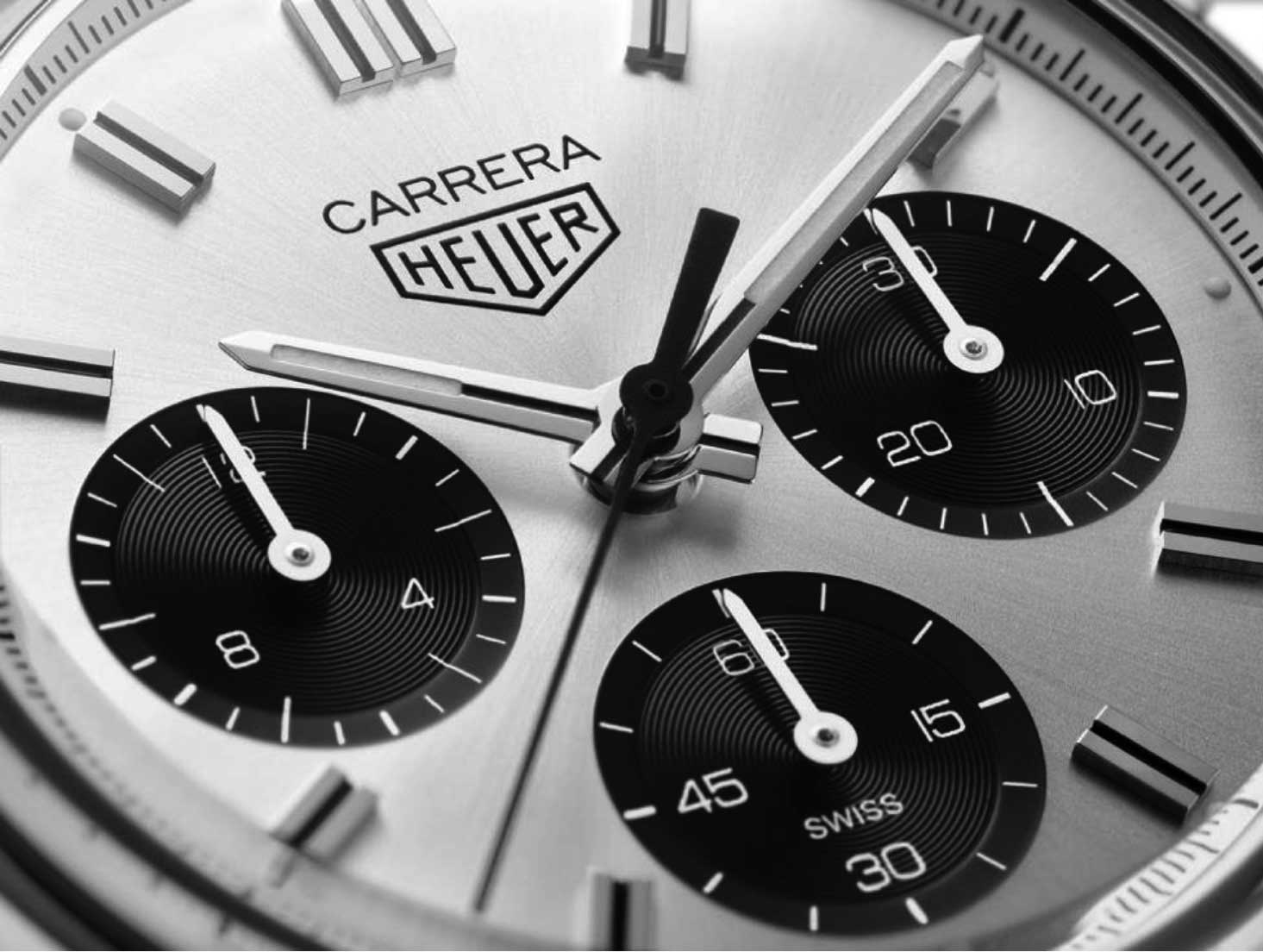 Detalle de la esfera del TAG Heuer Carrera Chronograph 60th Anniversary