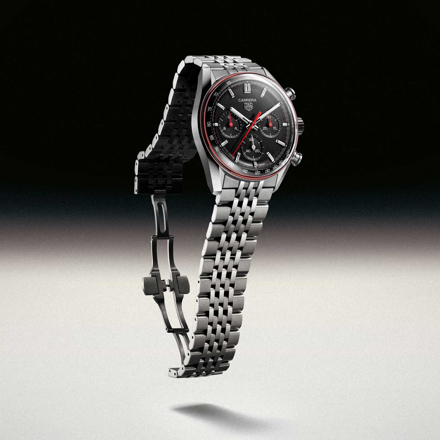 TAG Heuer Carrera Chronograph Glassbox 41 mm negro