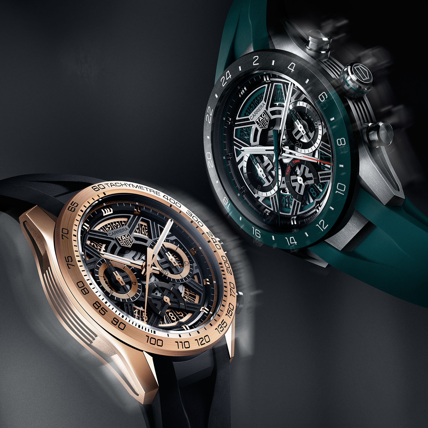 TAG Heuer Carrera Chronograph Extreme Sport Oro Rosa y Twin Time