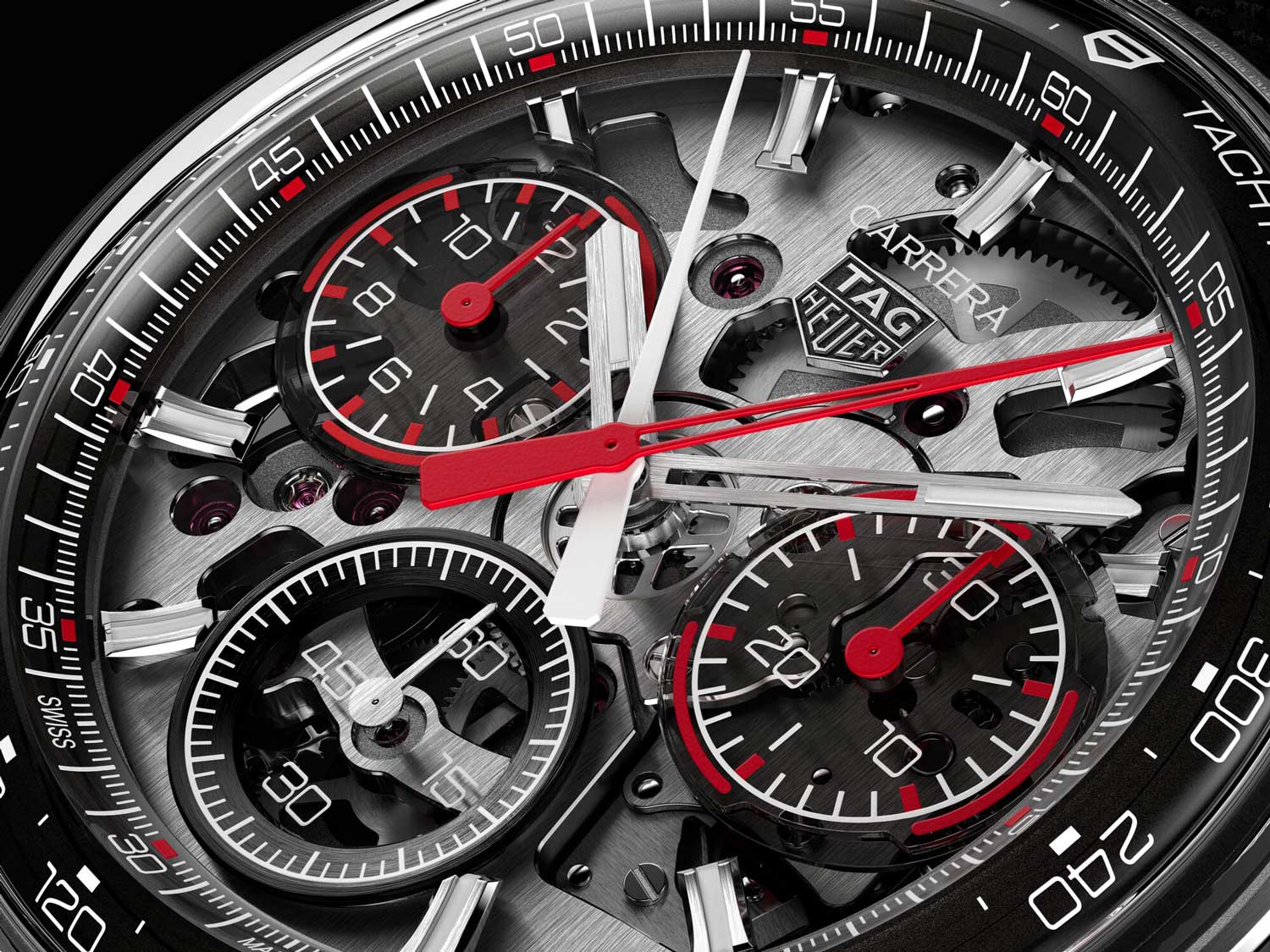 Esfera del TAG Heuer Carrera Split-Seconds Chronograph