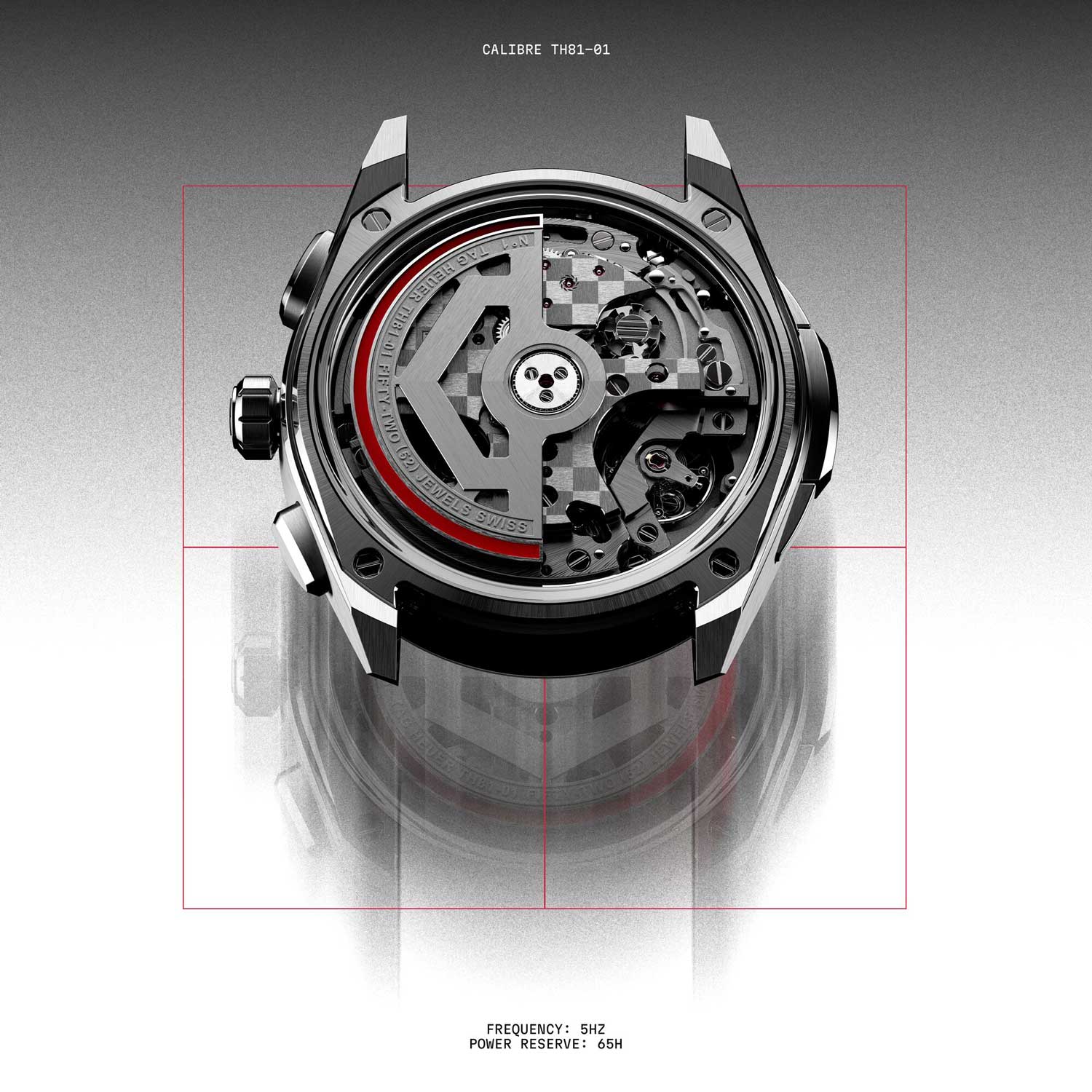 Calibre del TAG Heuer Carrera Split-Seconds Chronograph