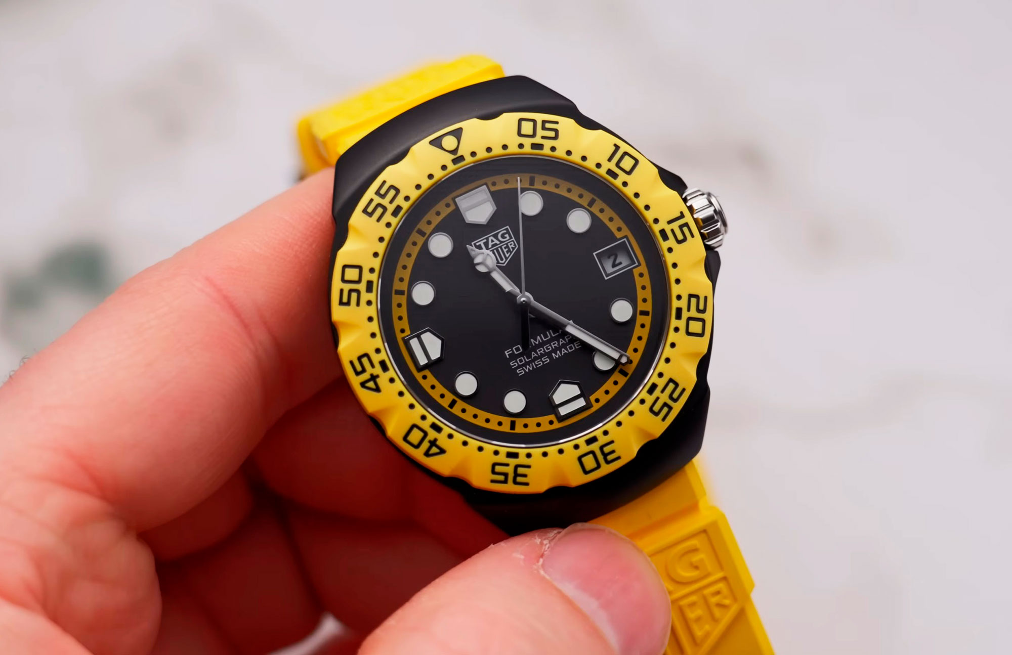 TAG Heuer Formula 1 Solargraph amarillo