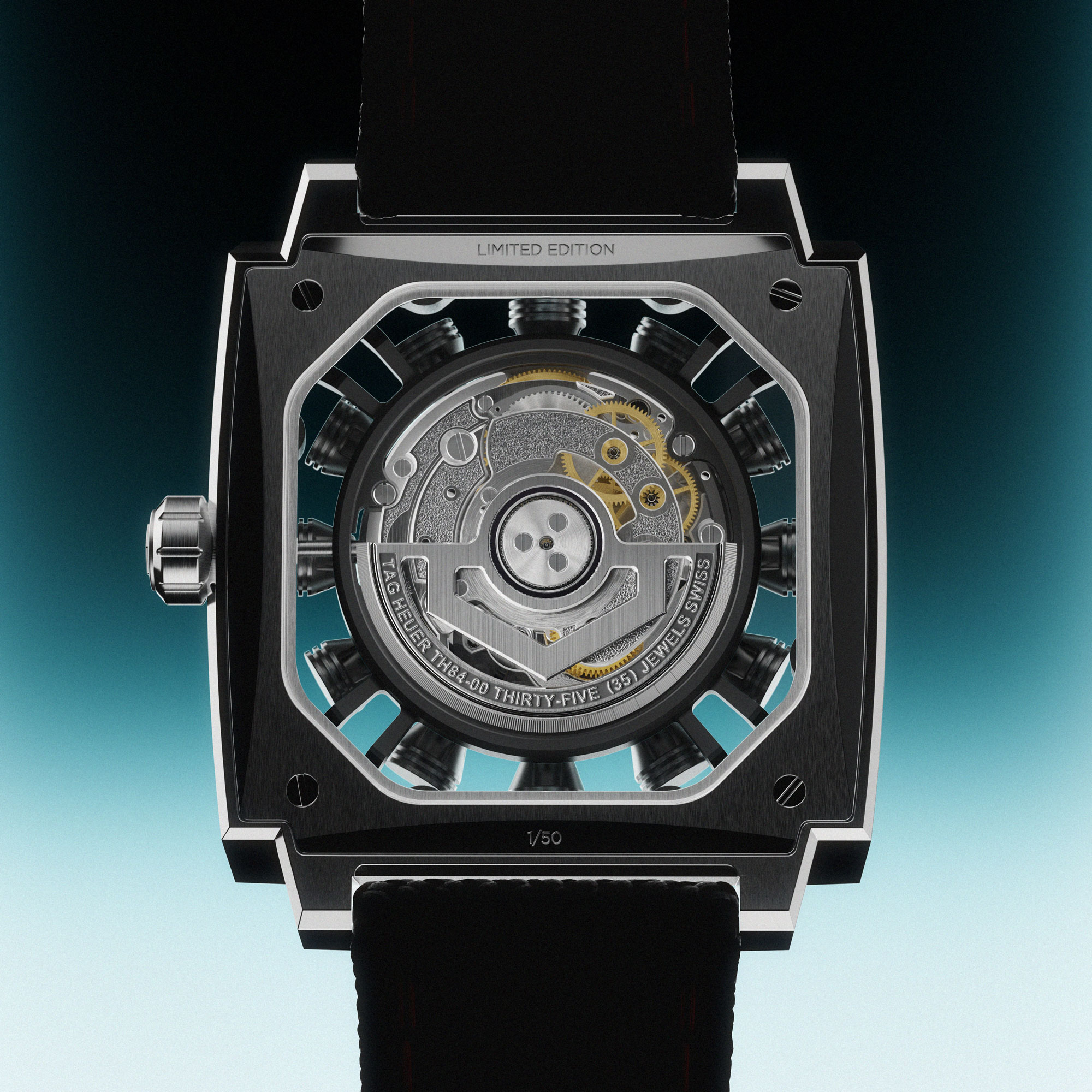 Trasera del TAG Heuer Monaco Speed 12