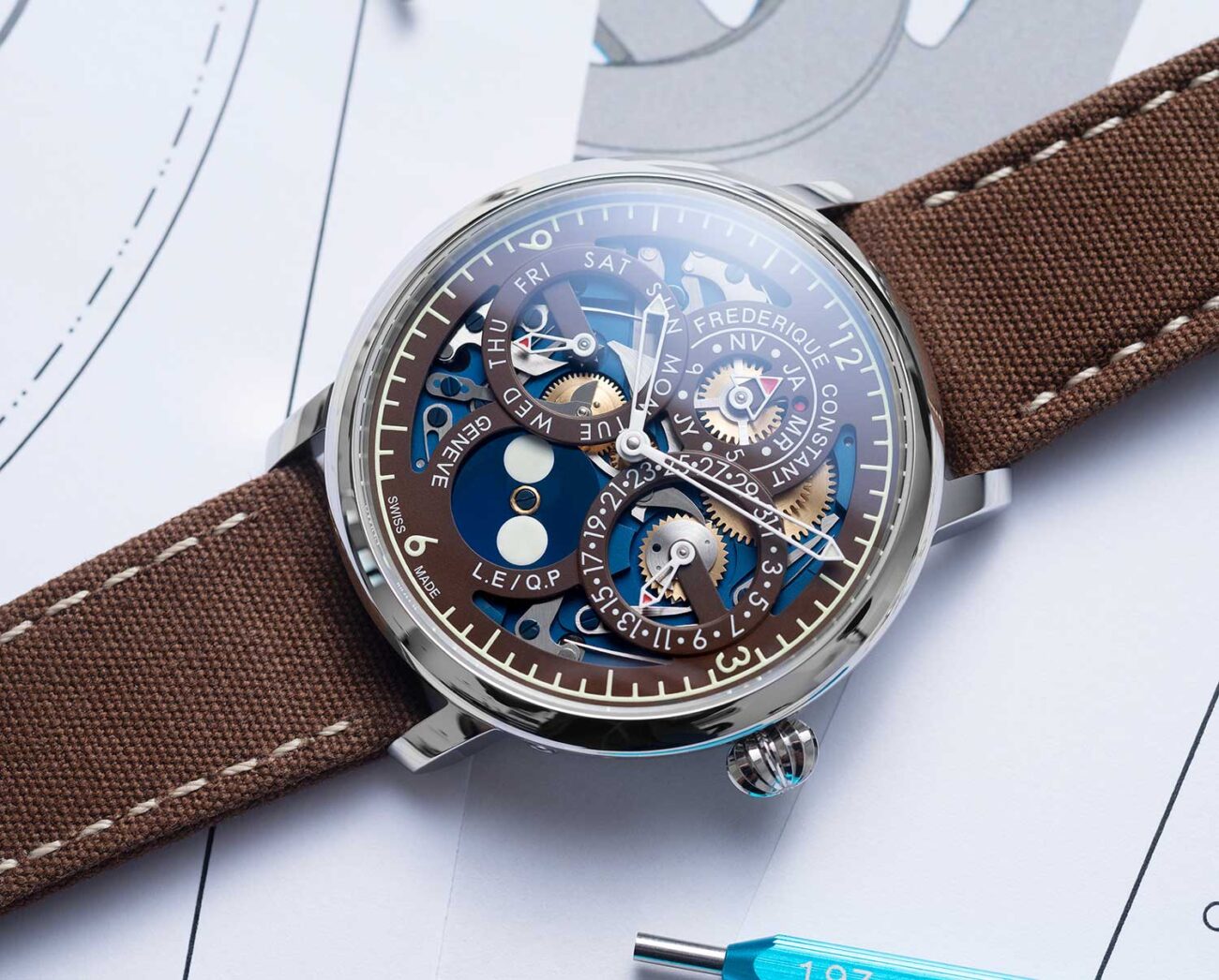 The Naked Watchmaker X Frederique Constant Slimline Perpetual Calendar Manufacture Horas Y Minutos