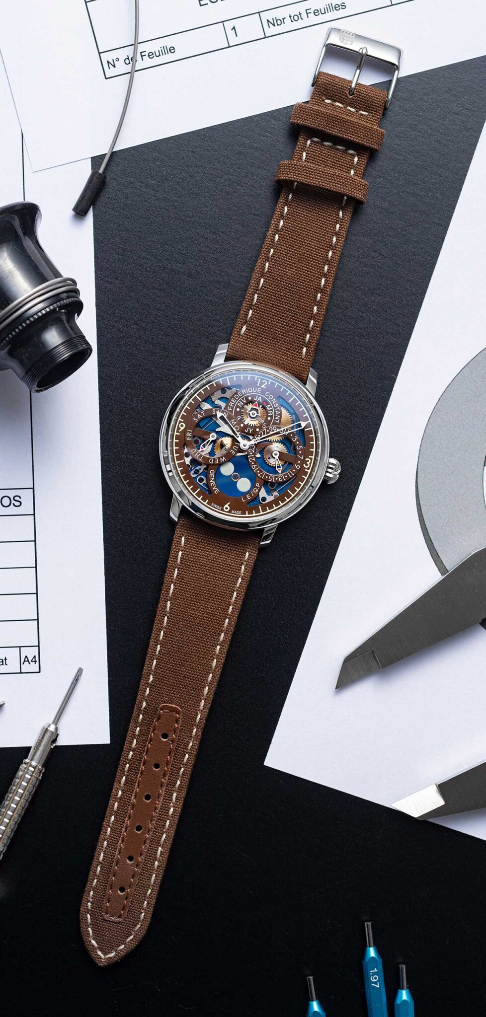 The Naked Watchmaker X Frederique Constant Slimline Perpetual Calendar Manufacture Horas Y Minutos