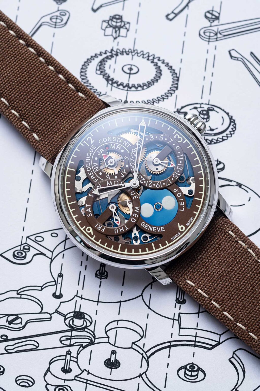 The Naked Watchmaker X Frederique Constant Slimline Perpetual Calendar Manufacture Horas Y Minutos