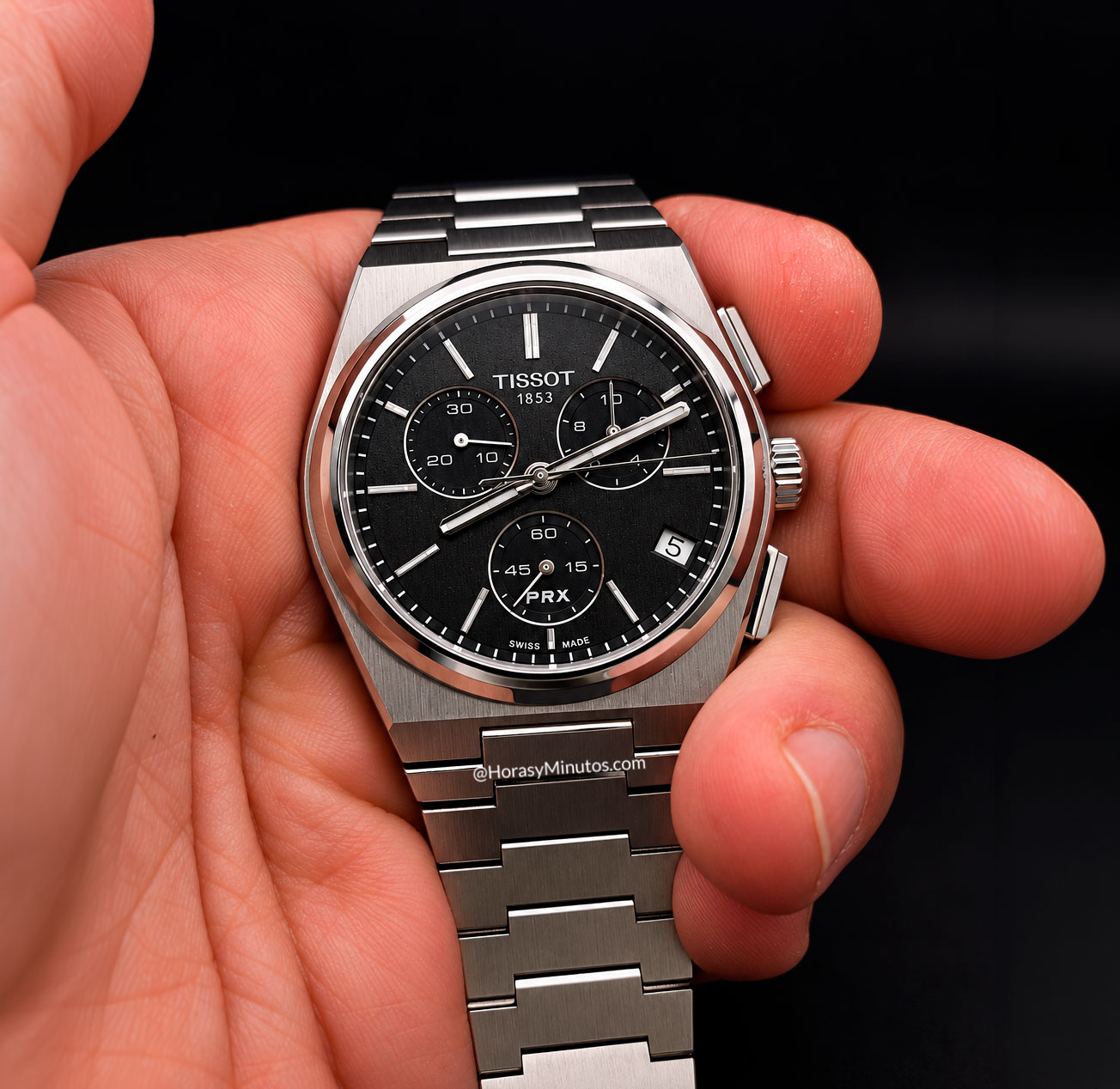 Tissot PRX Cronógrafo Cuarzo negro