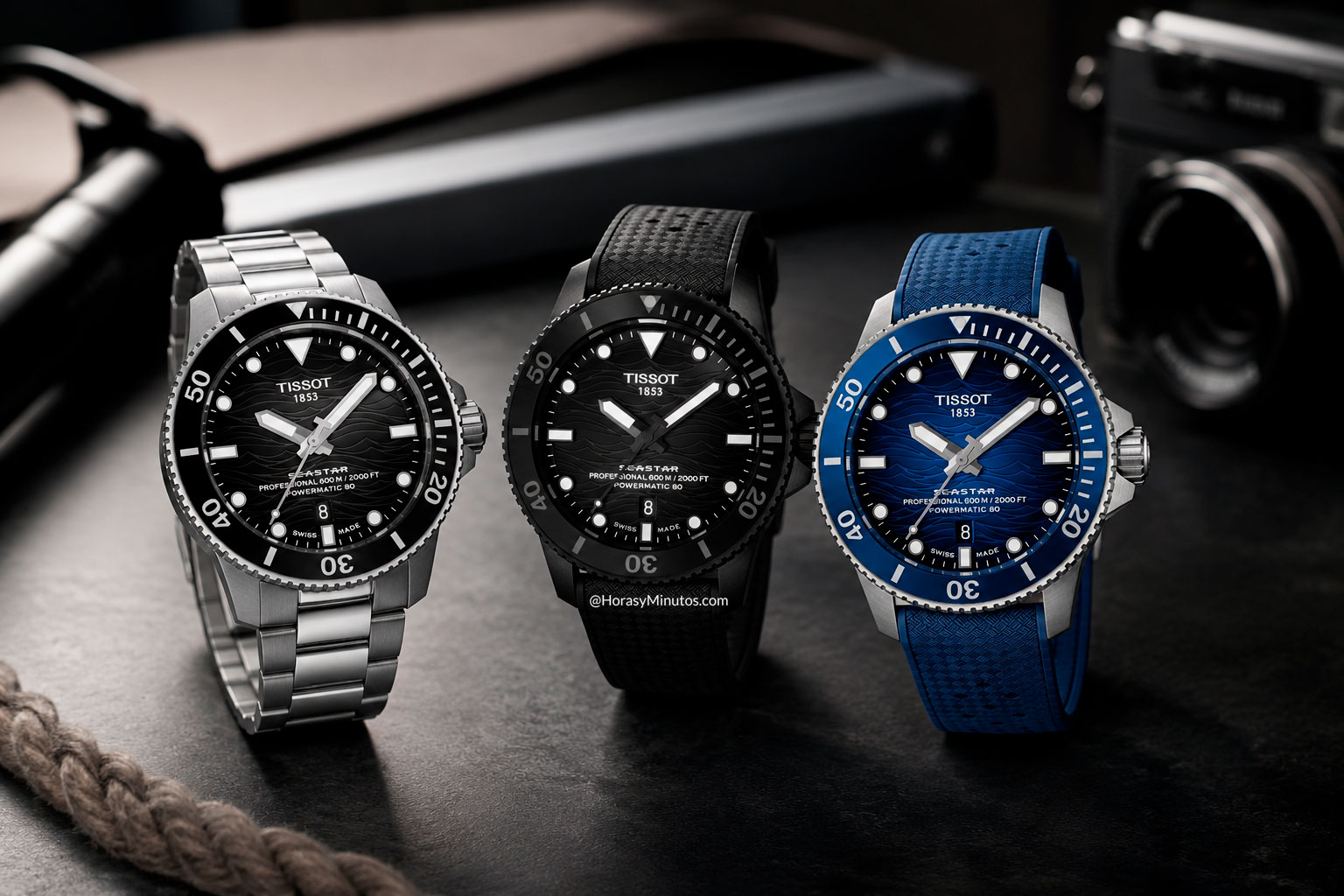 Las otras tres referencias del Tissot Seastar 2000 Professional