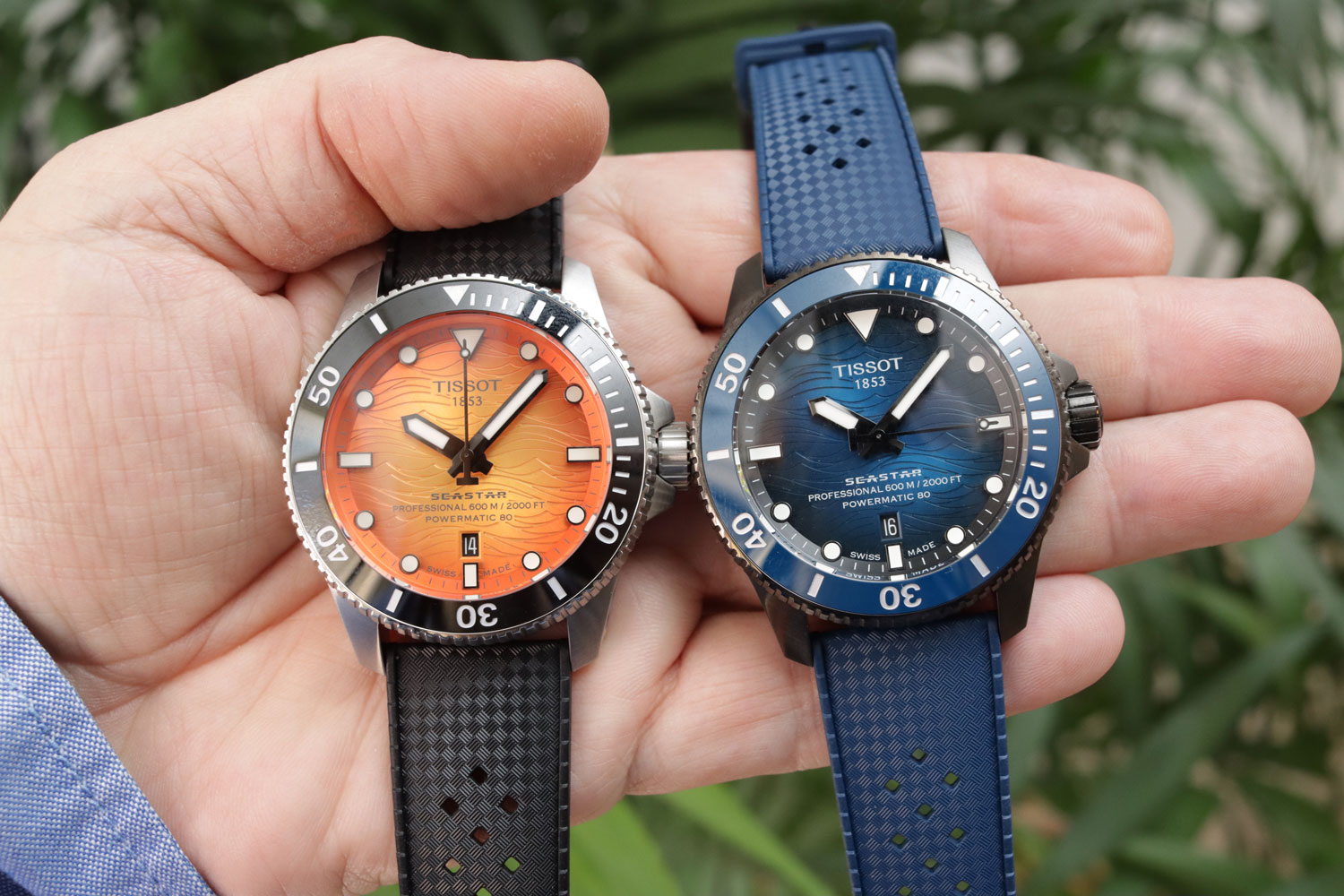 Los dos Tissot Seastar 2000 Professional