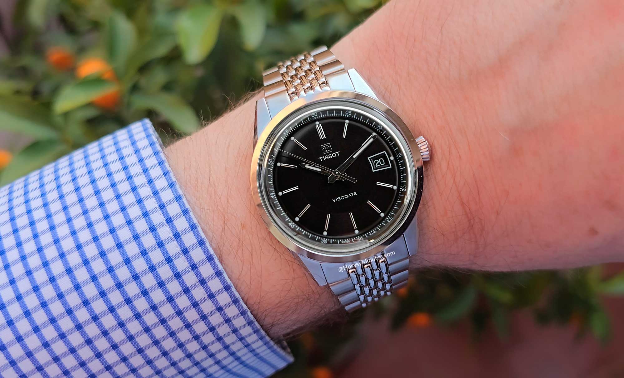 Tissot Visodate 2016 negro, en la muñeca