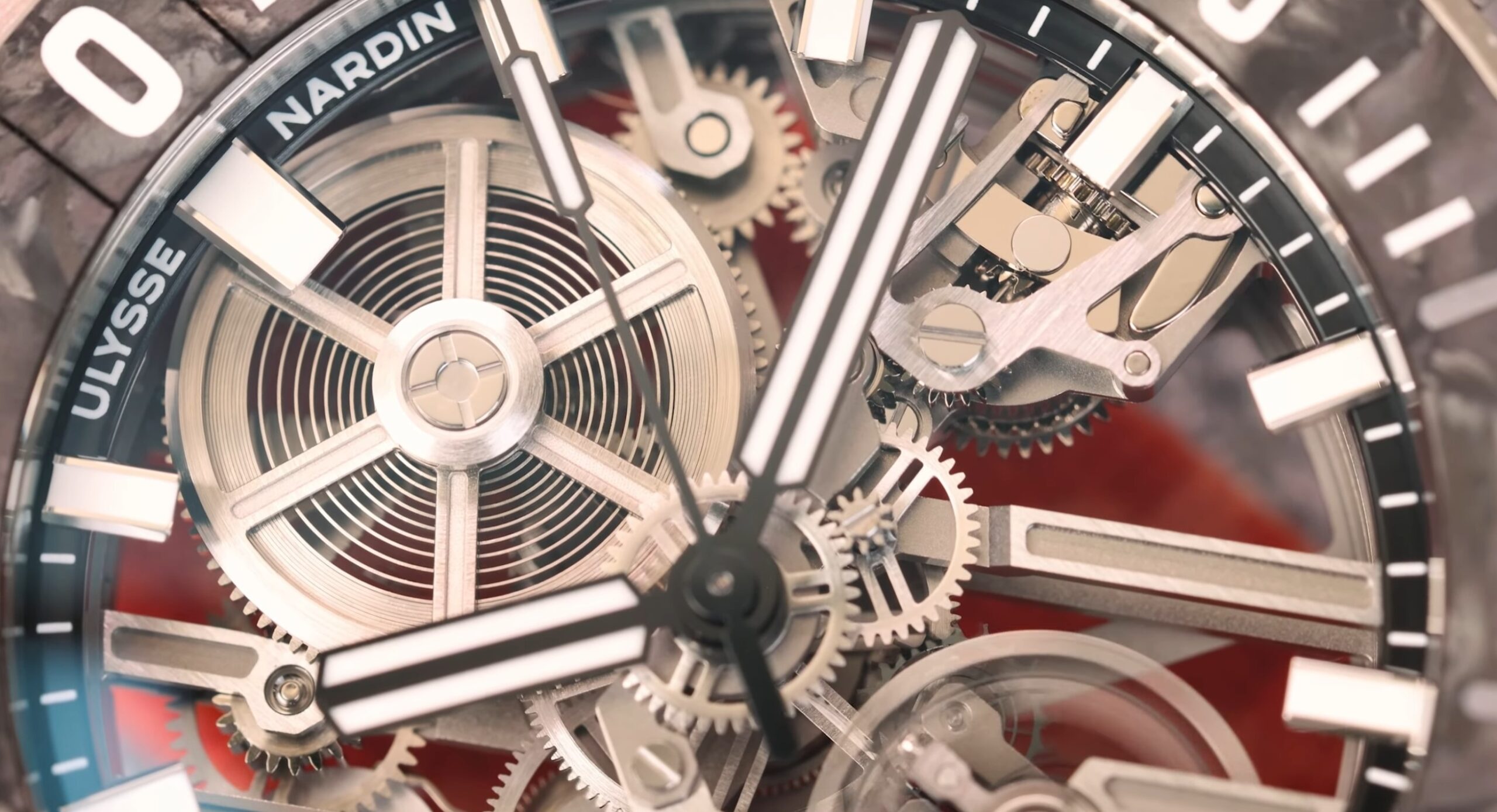 Detalle de la esfera del Ulysse Nardin Diver [AIR]
