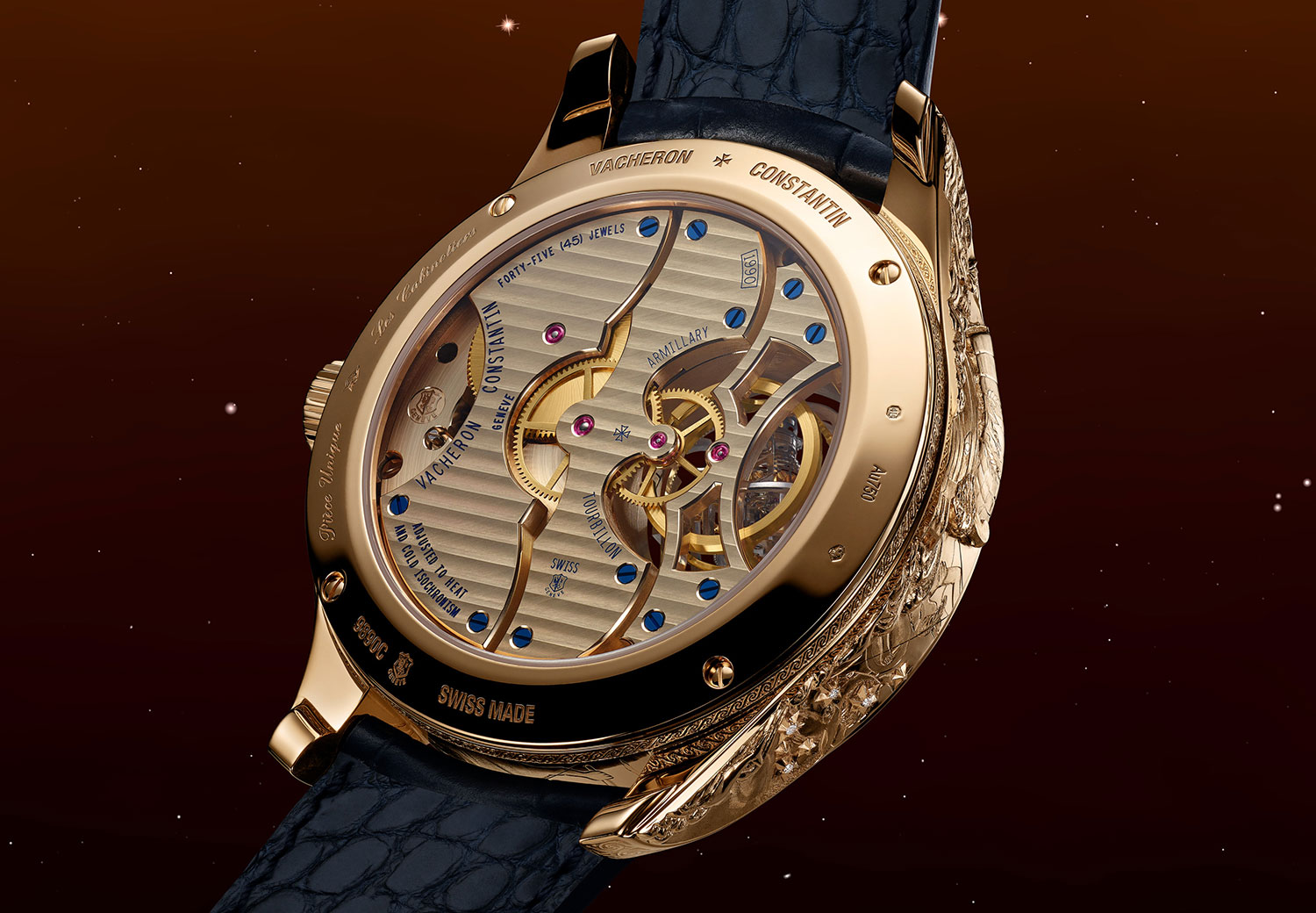 Trasera del Vacheron Constantin Les Cabinotiers Armillary Tourbillon "Myth of the Pleiades"