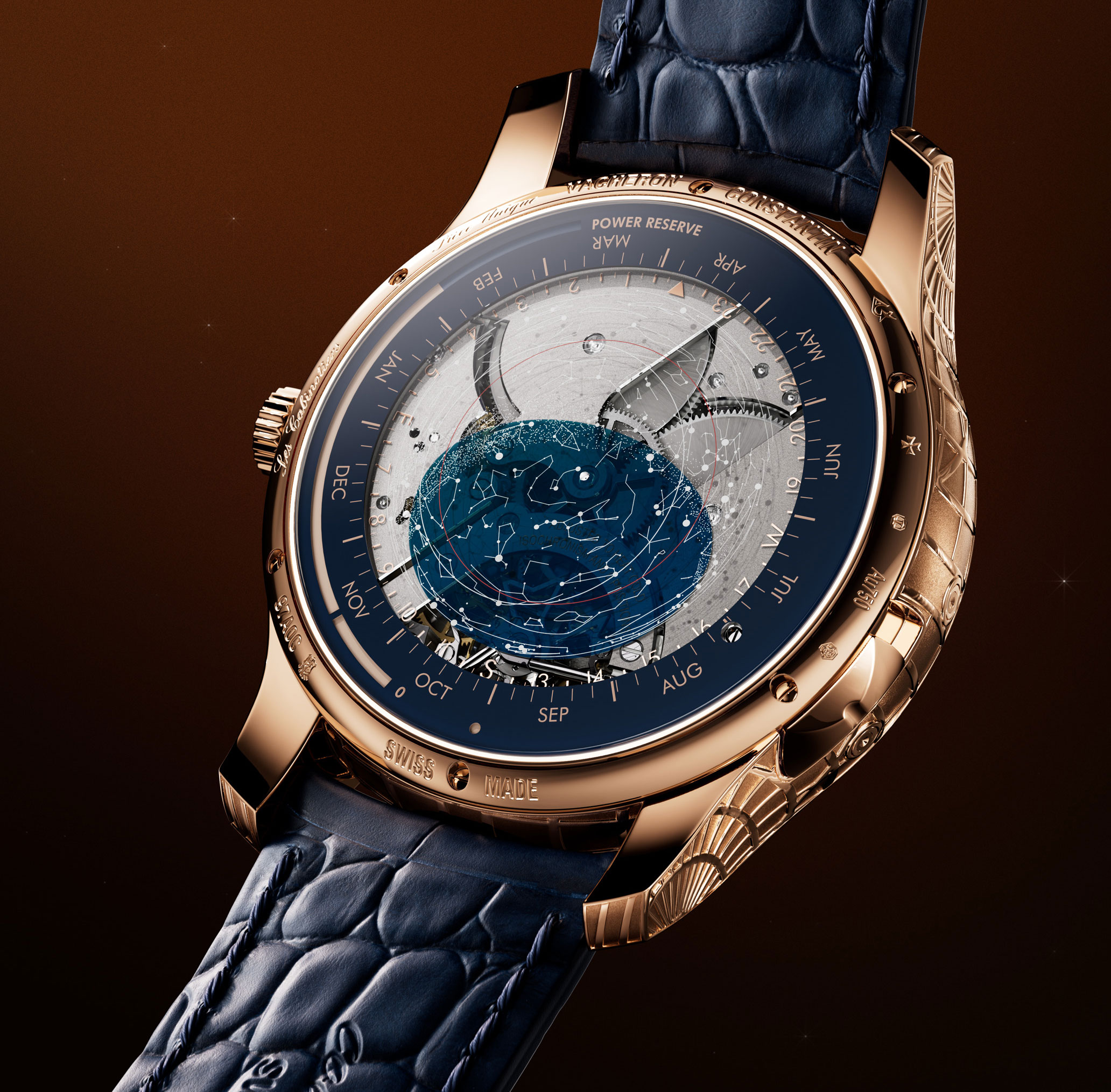 Trasera del Vacheron Constantin Les Cabinotiers Celestia Astronomical Grand Complication Homage to Ptolemy y Homage to Copernicus