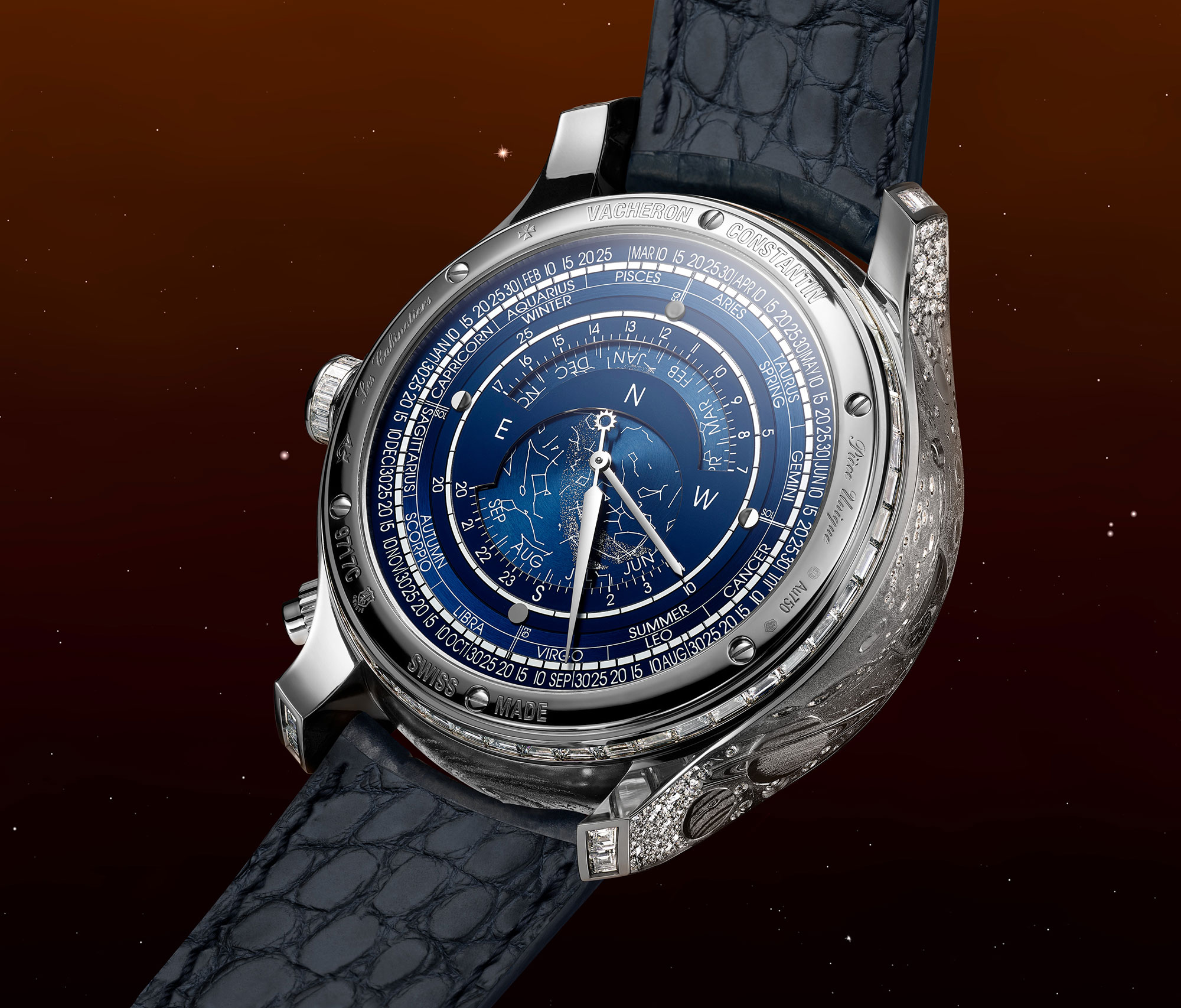 Trasera del Vacheron Constantin Les Cabinotiers Grand Complication High Jewellery "Moon Dust"