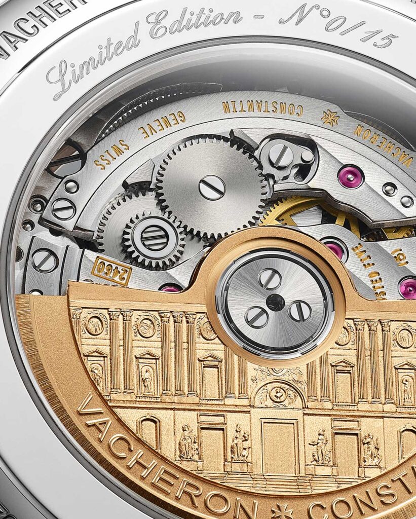 Detalle del calibre 2460 G4/2 de los Vacheron Constantin Métiers d'Art Homenaje a las grandes civilizaciones