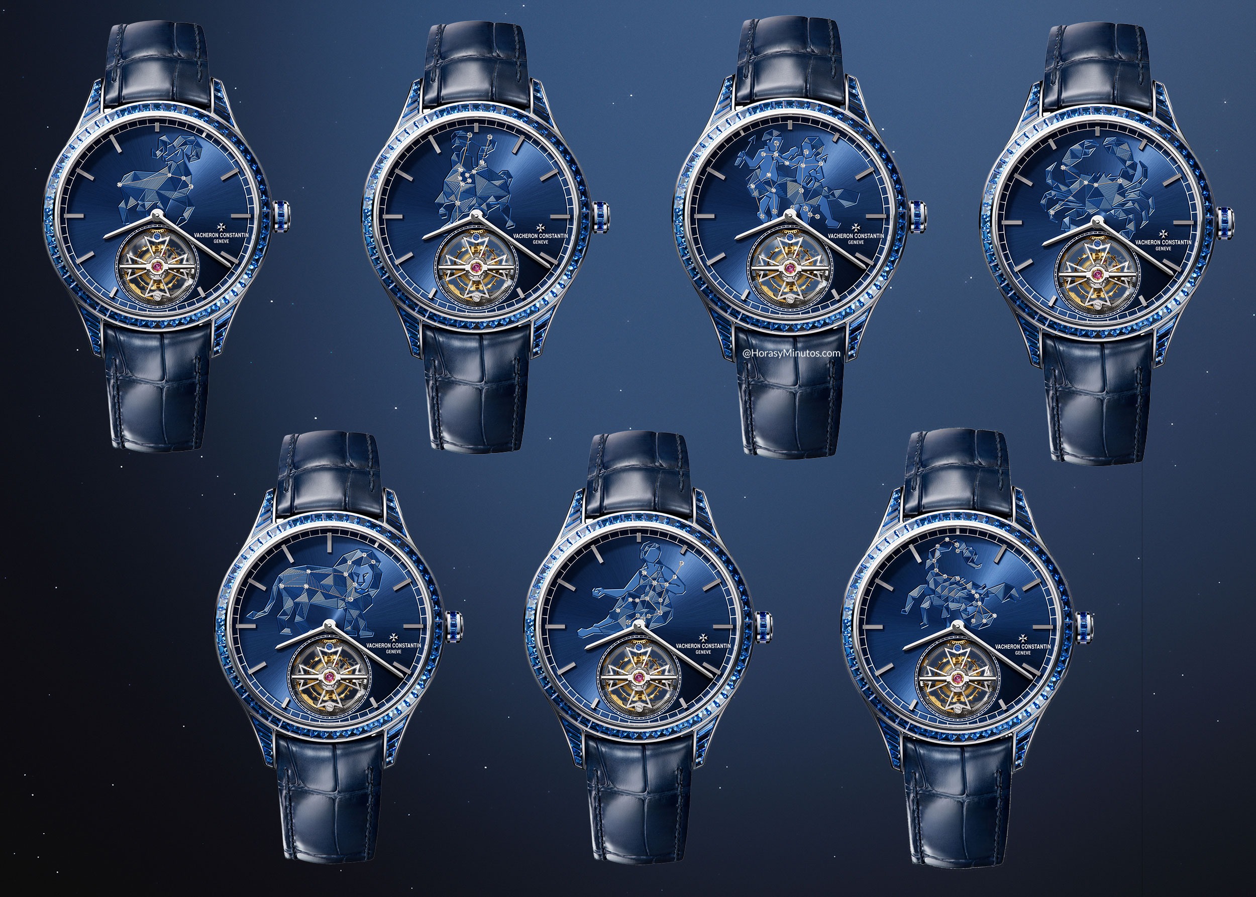 Algunos de los modelos Métiers d'Art Tribute to The Celestial