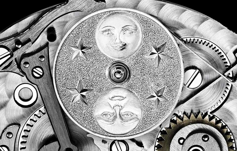 Fases lunares del Vacheron Constantin Traditionnelle Perpetual Calendar Chronograph