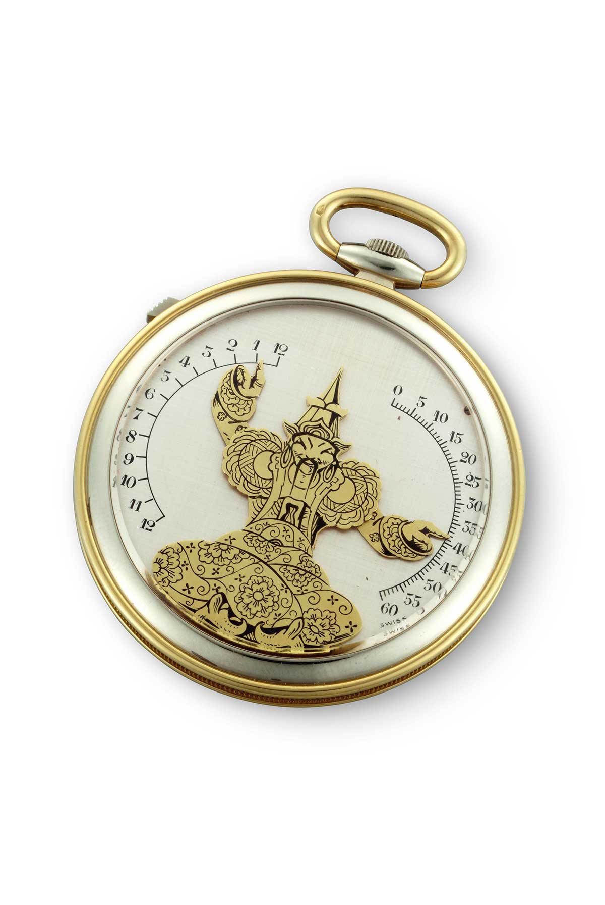 Reloj de bolsillo Vacheron Constantin "Brazos al Aire" de alrededor de 1930