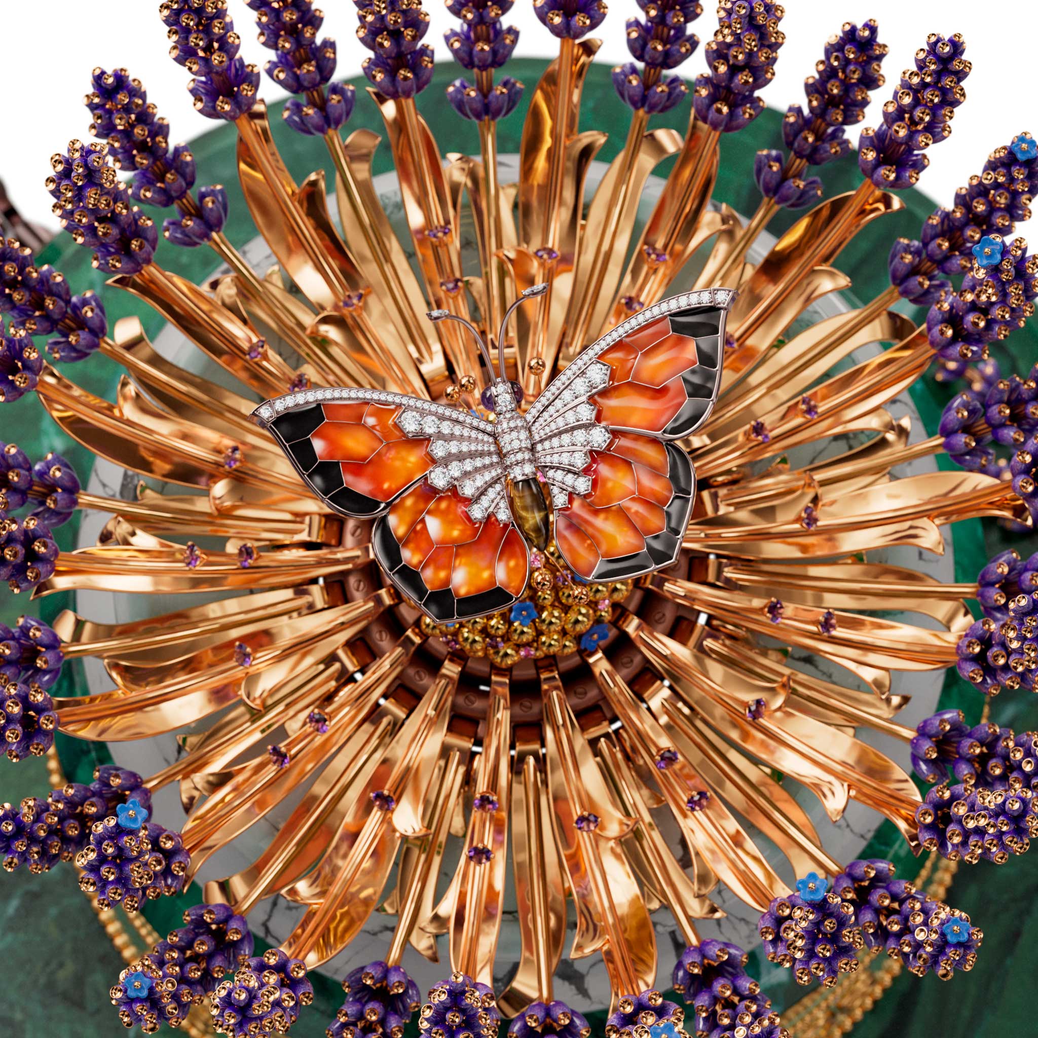 Mariposa en reposo del Van Cleef & Arpels Brassée de Lavande automaton
