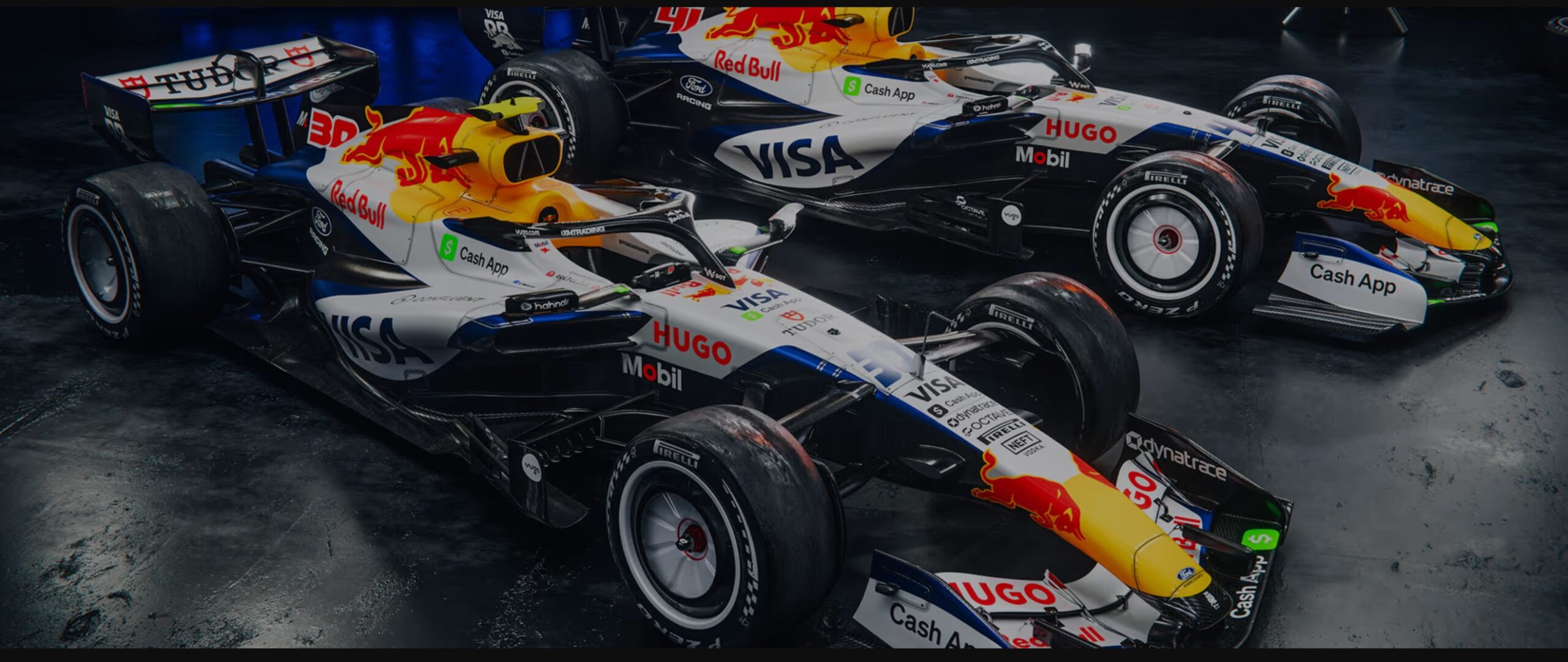 Vehículo del equipo Visa Cash App Racing Bulls