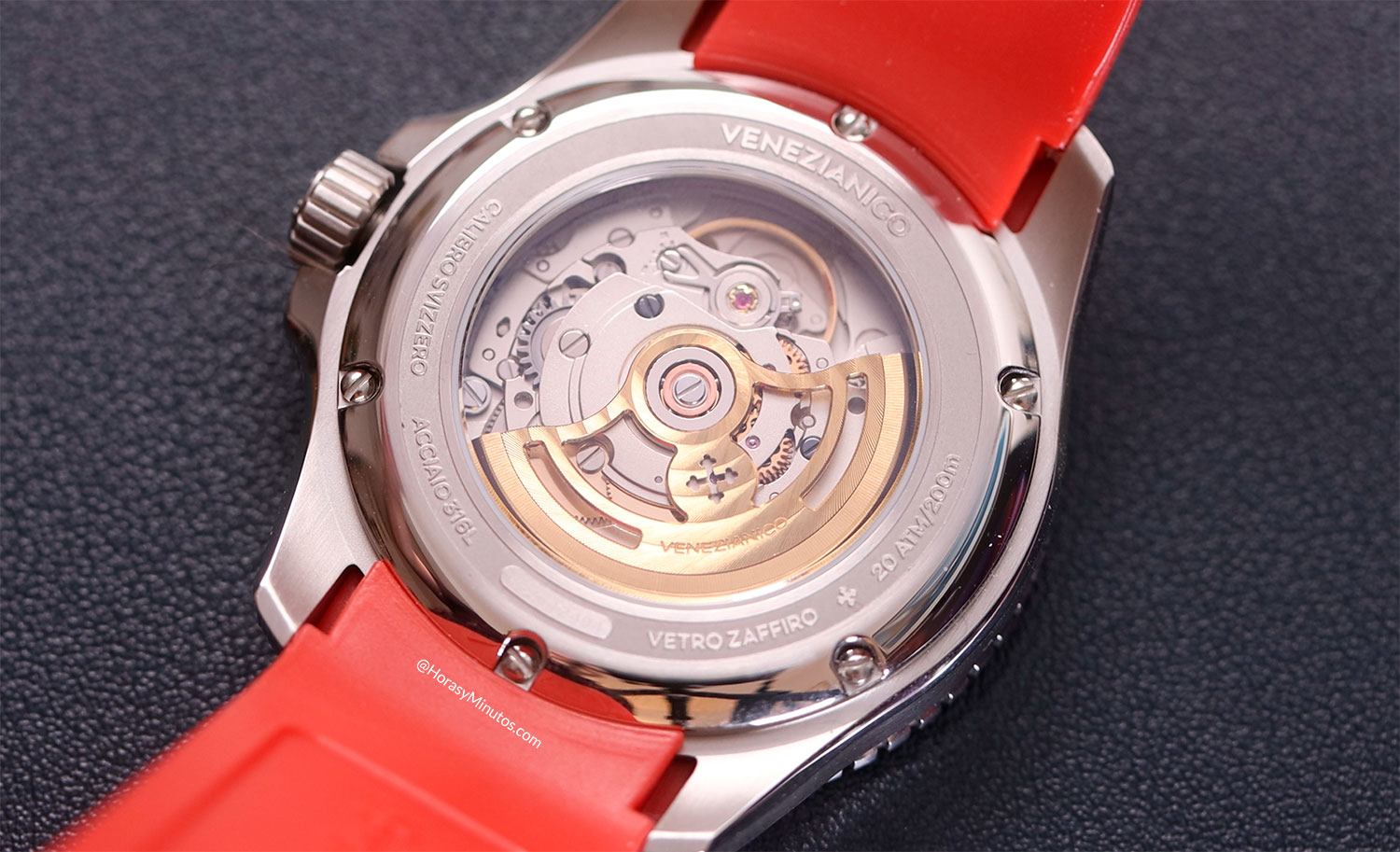 Calibre Sellita SW200-1 del Venezianico Arsenale Platino