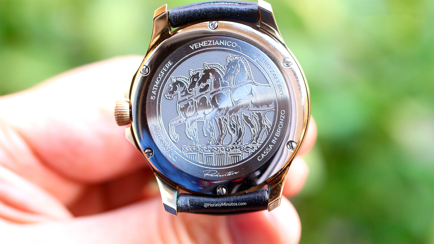 Tapa trasera del Venezianico Redentore Bronzo