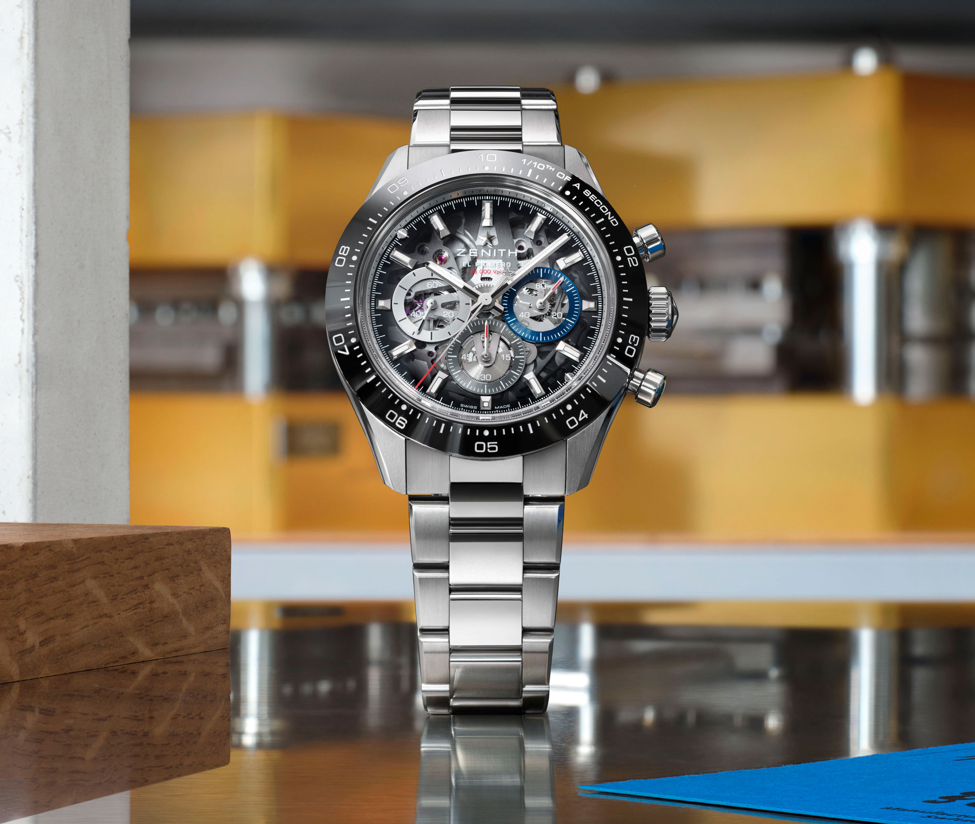 Zenith Chronomaster bisel negro