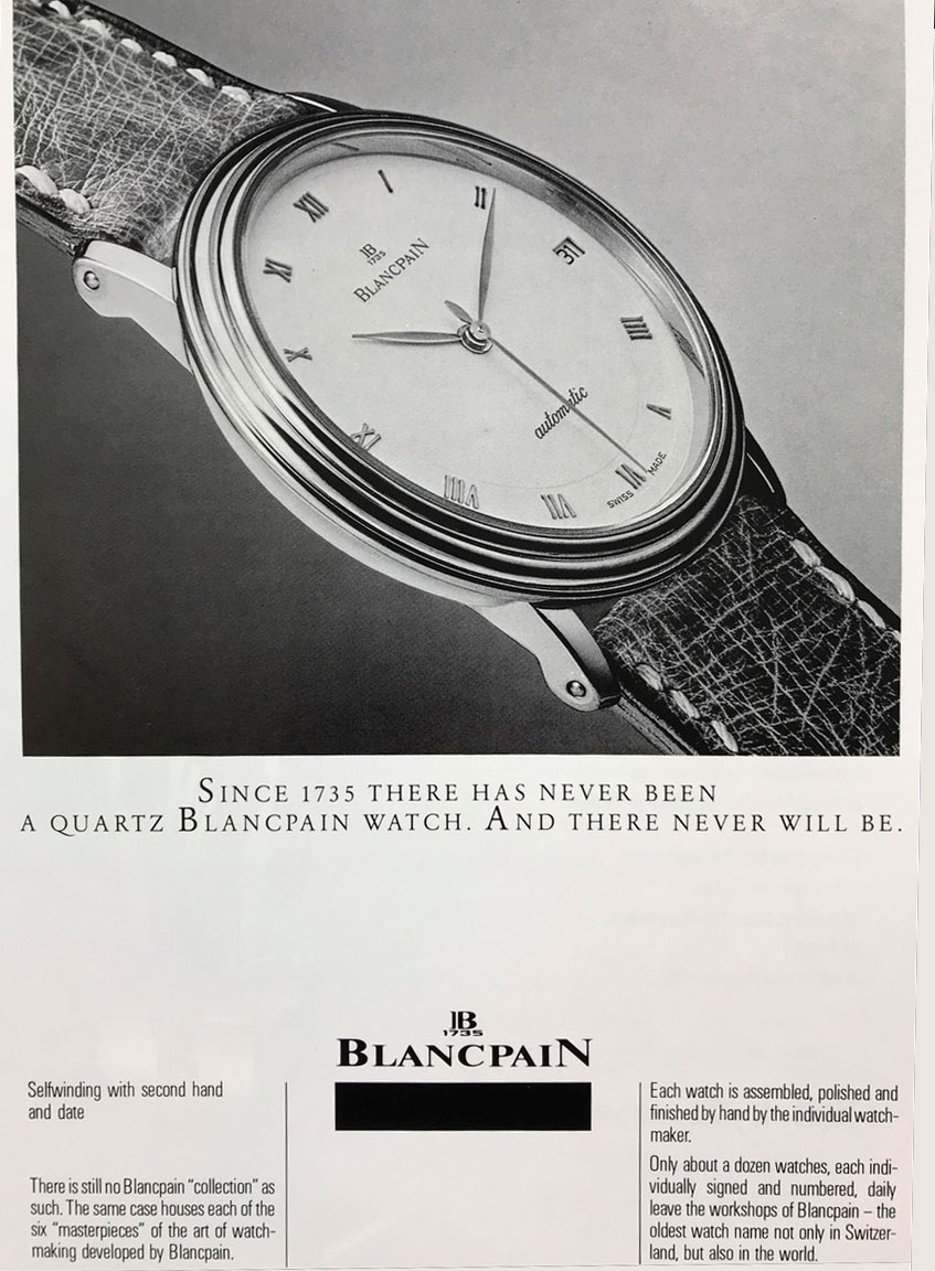 Anuncio Blancpain